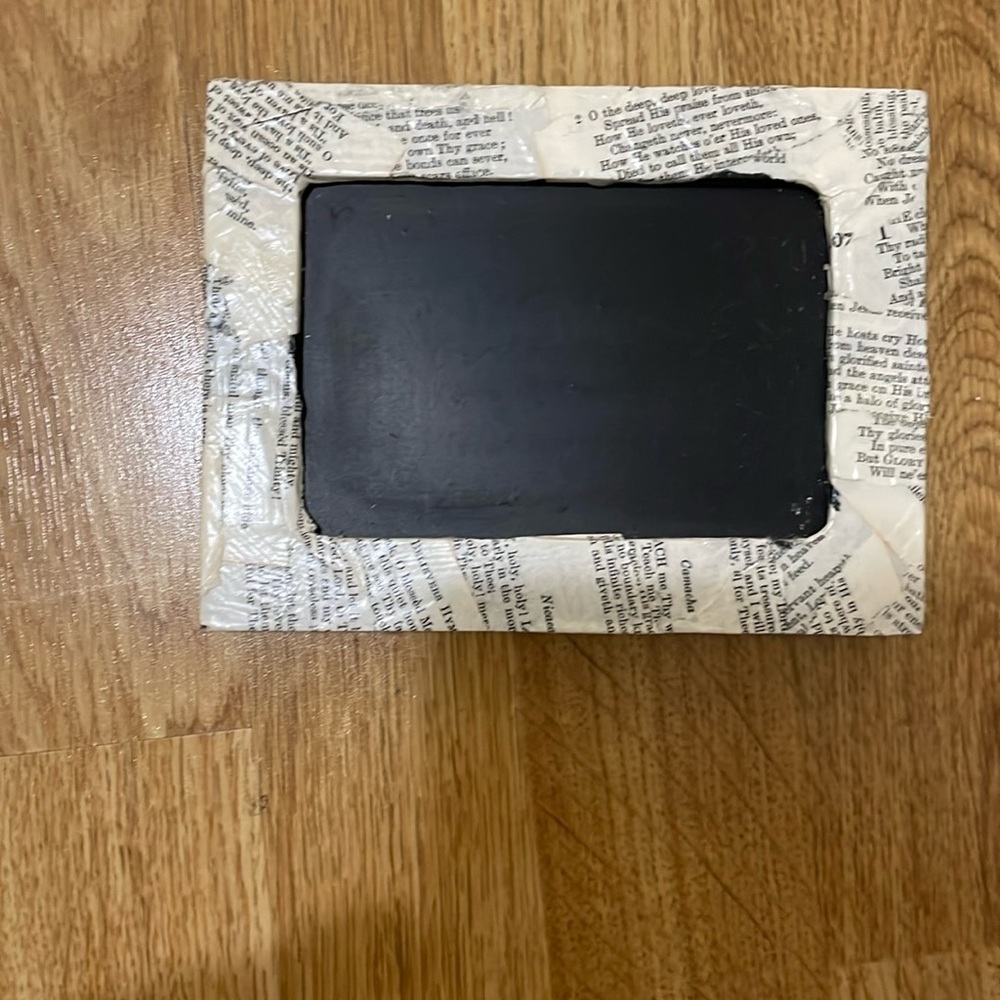 Handmade hymn chalkboard